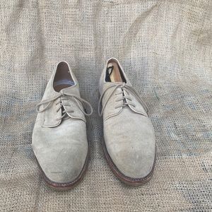 Coach tan suede oxfords.